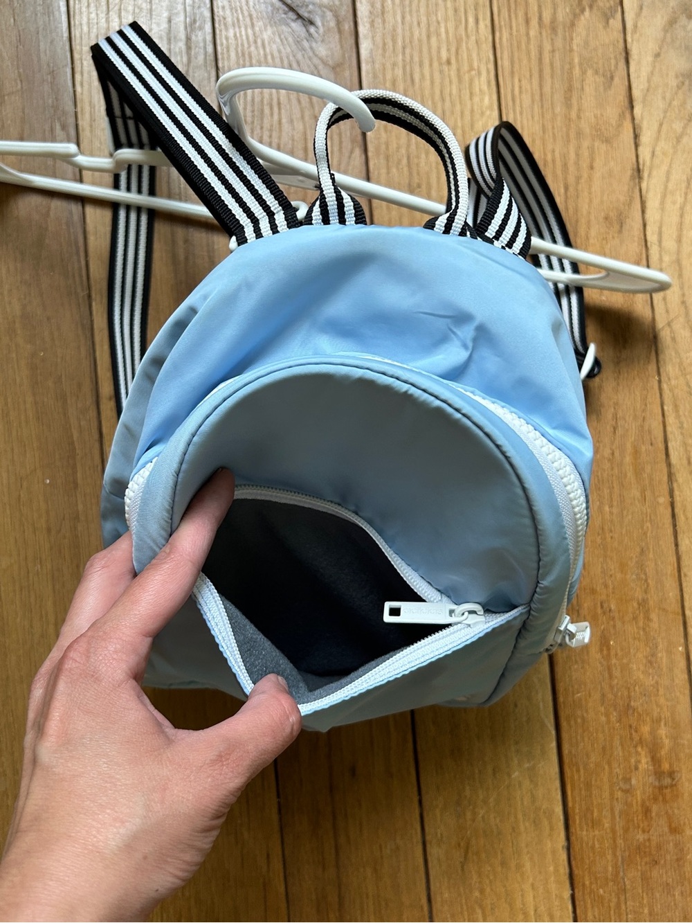 adidas Light Blue Mini Backpack - Picture 2 of 4